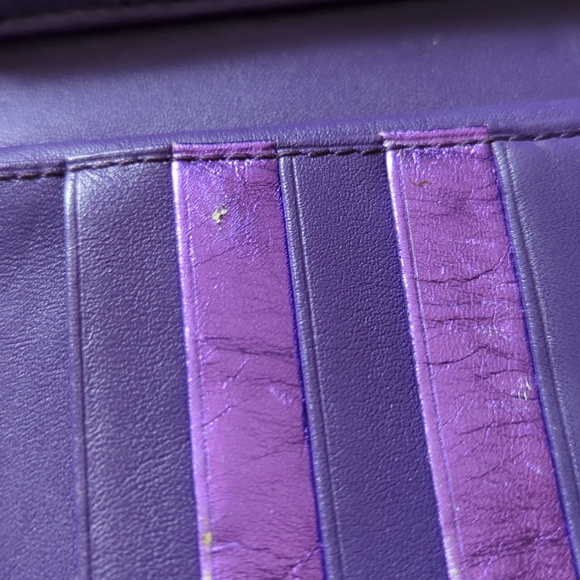 Brown and Purple Cloth Wallet - Picture 8 of 9